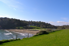 Porthluney Beach and Caerhays Castle