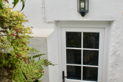 New UPVC backdoor, custom made to reflect style of original door
