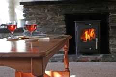 Logburner and cosy fire